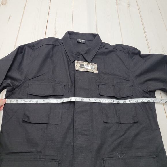 CQR NWT ripstop black tactical jacket utility coat - Picture 6 of 11